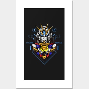 Custom Gundam Illustration Posters and Art